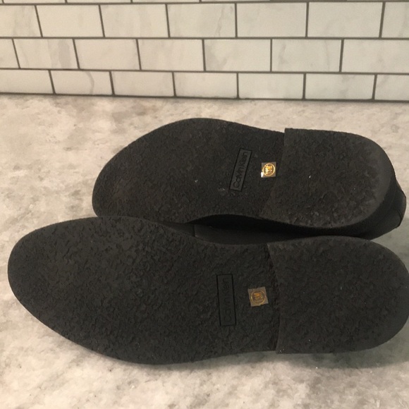 Calvin Klein Leather Shoes Mens 13 Black Waterproof Winslet Loafers Foam Insole - Picture 6 of 10